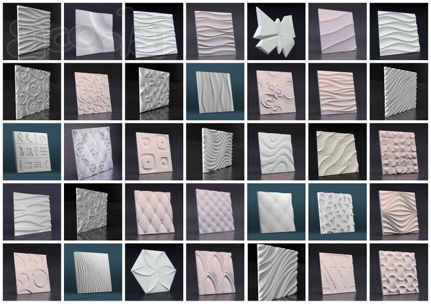 Гипсовые 3D панели